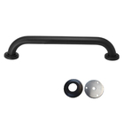 Barra De Apoio 30cm Inox Preto Alça Kit 2 Uni Segurança Defic