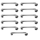 Barra De Apoio Aço Inox 40cm Kit 11Uni Idoso Cadeirante Defic