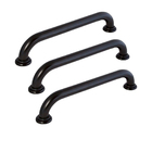 Barra De Apoio Alça 50cm Preto Inox Kit 3 Unidades Segurança