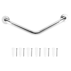 Barra De Apoio Alça Angular Inox 20x20 Idoso Cadeirante Segur