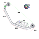 Barra De Apoio Alça Cadeirante Inox Acessibilidade Angular Id