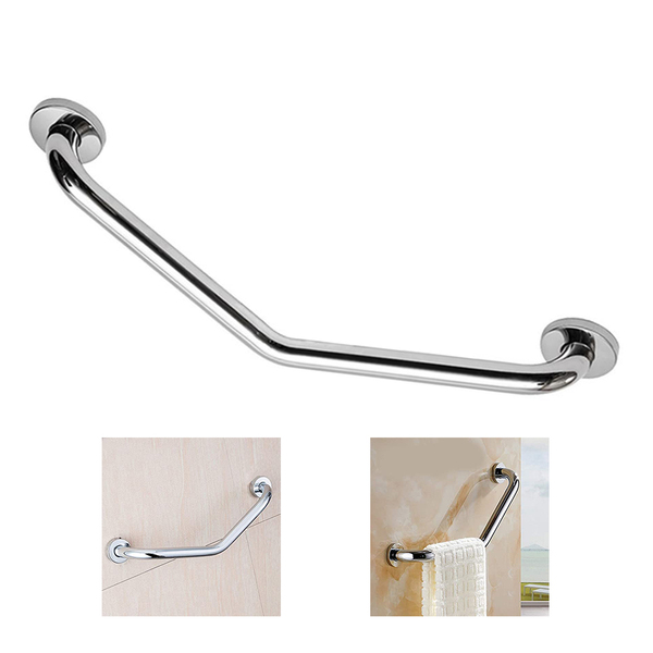 Barra De Apoio Alça Inox 20x20 Angular Idoso Cadeirante Banhe