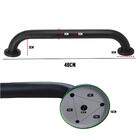 Barra De Apoio Alça Inox 40cm Preto Kit 3 Unidades Cadeirante