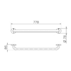 Barra De Apoio Docol 963616 Com 70cm