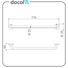 Barra De Apoio Docol 963616 Com 70cm