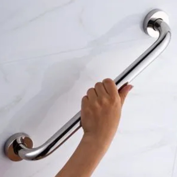 Barra De Apoio Em Aço Inox 60cm Banheiro Idoso Deficiente Seg