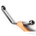 Barra De Apoio Idoso E Deficiente 120°40x40cm Inox Polido