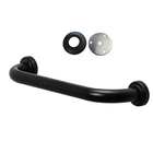 Barra De Apoio Inox 50cm Preto Alça Kit 2 Unidades