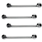 Barra De Apoio Inox 60cm Idoso Kit 4 Unidades Banheiro Box De