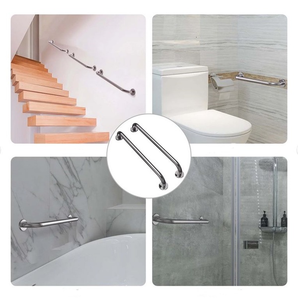 Barra De Apoio Inox 60cm Segurança E Conforto Idoso Deficient