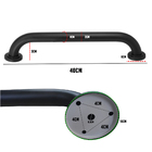 Barra De Apoio Inox Preto Fosco 40cm Alça Kit 2 Unidades Defi