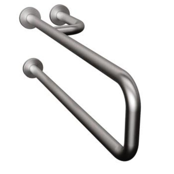 Barra De Apoio Lateral Fixa Inox Escovado 70 Cm Esquerdo