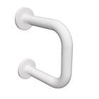 Barra De Apoio Lateral Para Lavatório Alumínio Branco 20 Cm