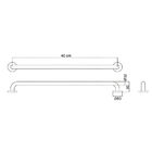 Barra De Apoio Para Banheiro Inox Polido 40 Cm