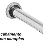 Barra De Apoio Para Box De Banheiro Modelo L 70x70cm Direita