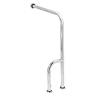 Barra De Apoio Para Sanitário Chão E Parede 70x50cm Direito