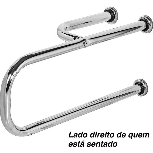 Barra De Apoio Para Vaso Sanitário 70x20cm Direito