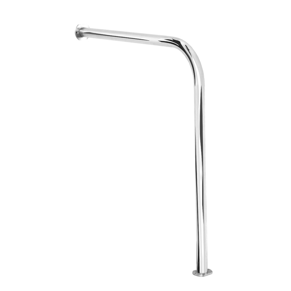 Barra De Apoio Para Vaso Sanitário 70x70 Em L De Alumínio