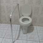 Barra De Apoio Para Vaso Sanitário 80x80 Em L De Alumínio