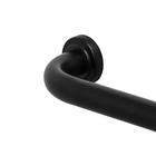 Barra De Apoio Preta Para Banheiro 40cm Idoso Segurança