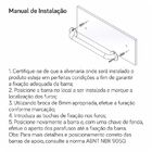 Barra De Apoio Reta 50 Cm Alumínio Branco