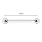 Barra De Apoio Reta De 80 Cm Em Aço Inox Ø1.1/4" (32mm) Ba114