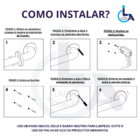 Barra De Apoio U Aluminio 30x30x30