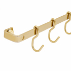 Barra de Cozinha 6 Ganchos 45cm Dourado Dandy Piatina Future