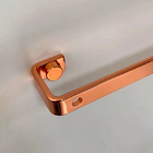 Barra De Parede Piatina 60cm Com 6 Ganchos Rosé Gold Future