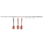 Barra De Utensílios Suporte De Cozinha Redonda Aço Inox 100cm