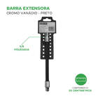 Barra Extensora 3/8 Pol 200mm Aço Cromo Vanádio - Preto