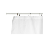 Barra para Cortina de Banheiro Extensível de 70cm a 120cm Branca Sensea