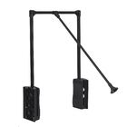 Barra Retrátil 40-80cm para Guarda-Roupa Aço Preto EVO'M Spaceo