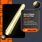 Barra Rígida De Led 1 Metro Ip20 Decoração Conectores Branco