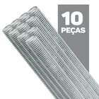 Barra Roscada Zincada 1/4' Com 10 Peças Ciser