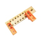 Barramento Cobre Neutro Ou Terra 195a 1 X 1/8  14 Parafusos