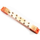 Barramento Cobre Neutro Ou Terra 280a 1 X 3/16 10 Parafusos