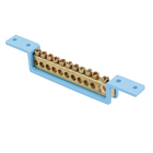 Barramento Neutro 11 Terminais Azul Steck