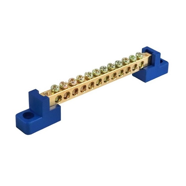 Barramento Neutro Hc-004 80a 12 Vias Fixação Por Parafusos