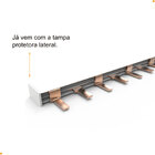 Barramento Pente  Com 22,5cm 63a Bifásico De 12 Polos