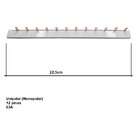Barramento Pente Din 12 Polos Unipolar 63a