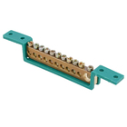 Barramento Terra 11 Terminais Verde Steck