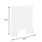 Barreira de Proteção de Poliestireno com Suporte 60x65cm RTB