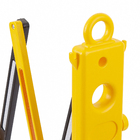 Barreira Pantográfica para Isolamento de Áreas Plástico 250x96cm Amarelo