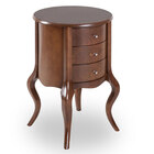 Barrica Clássica 3 Gavetas  Verniz Imbuia