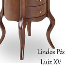 Barrica Clássica 3 Gavetas  Verniz Imbuia