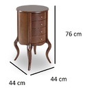 Barrica Clássica 4 Gavetas Verniz Imbuia