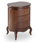 Barrica Paris 3 Gavetas Verniz Imbuia