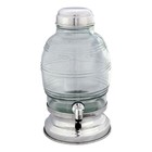 Barrica Tonel Reservatório De Vidro Para Bebidas 2,8 Litros