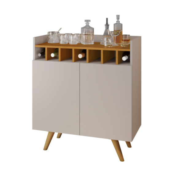 Barzinho 2 Portas Empório Candian Jcm Movelaria Off White-cin